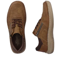 Rieker Men'S Lace-Up Shoes Coffee Brown