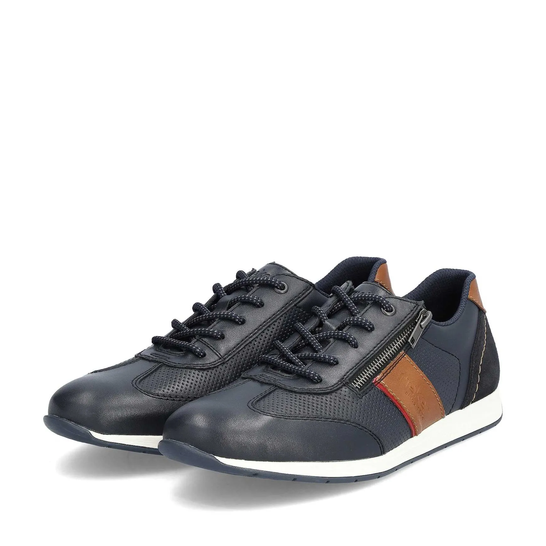 Rieker Men'S Lace-Up Shoes Ocean Blue