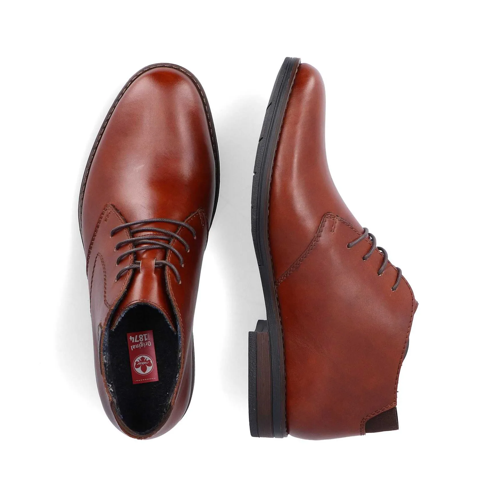 Rieker Men'S Lace-Up Shoes Fox Brown
