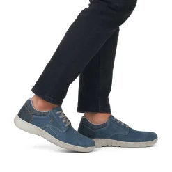 Rieker Men'S Lace-Up Shoes Sky Blue