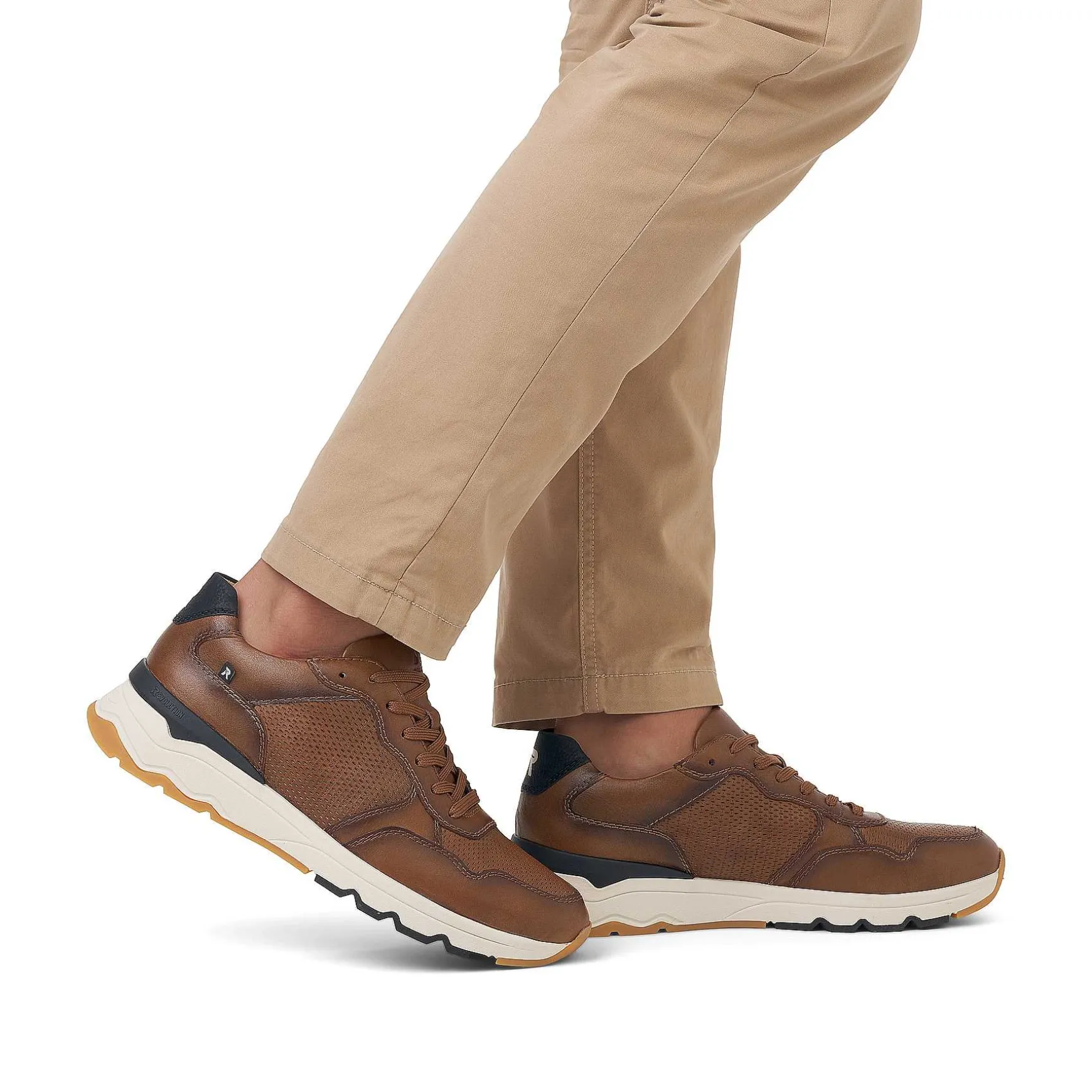 Rieker Men'S Low Nut Brown Sneakers