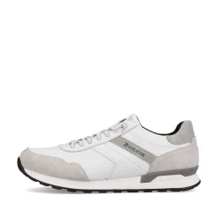 Rieker Men'S Low Sneaker Brilliant-White Graphite-Grey