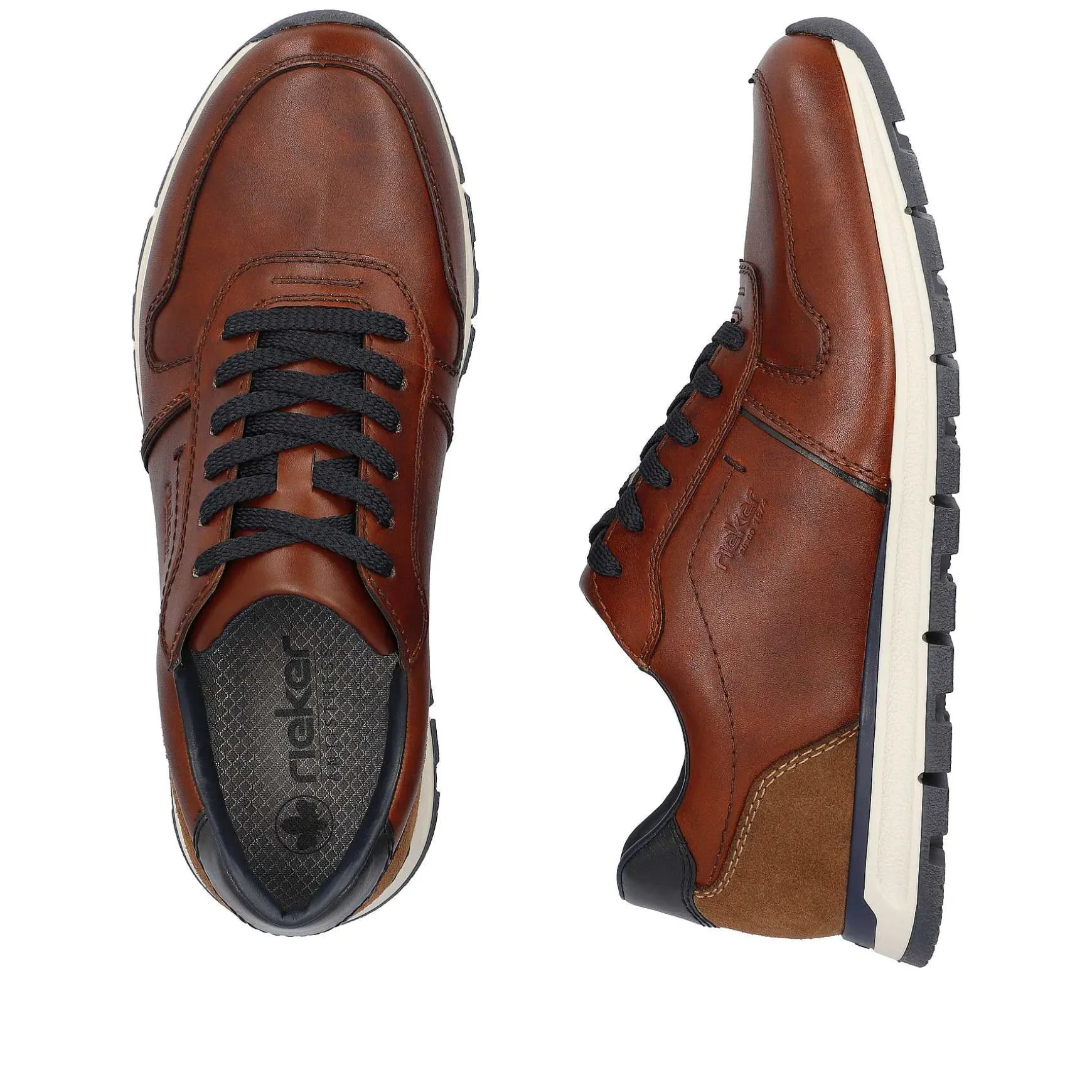 Rieker Men'S Low Sneaker Coffee Brown