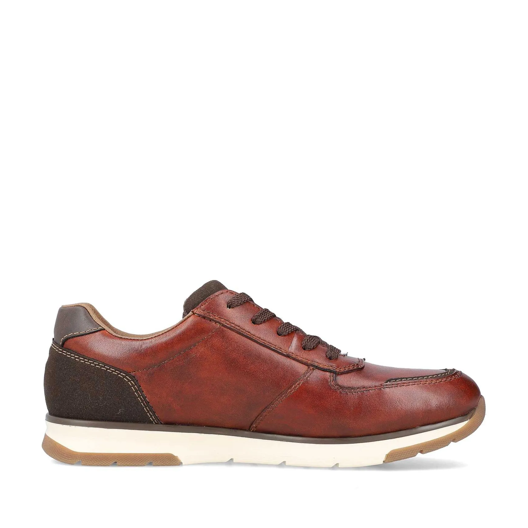 Rieker Men'S Low Sneaker Red Brown
