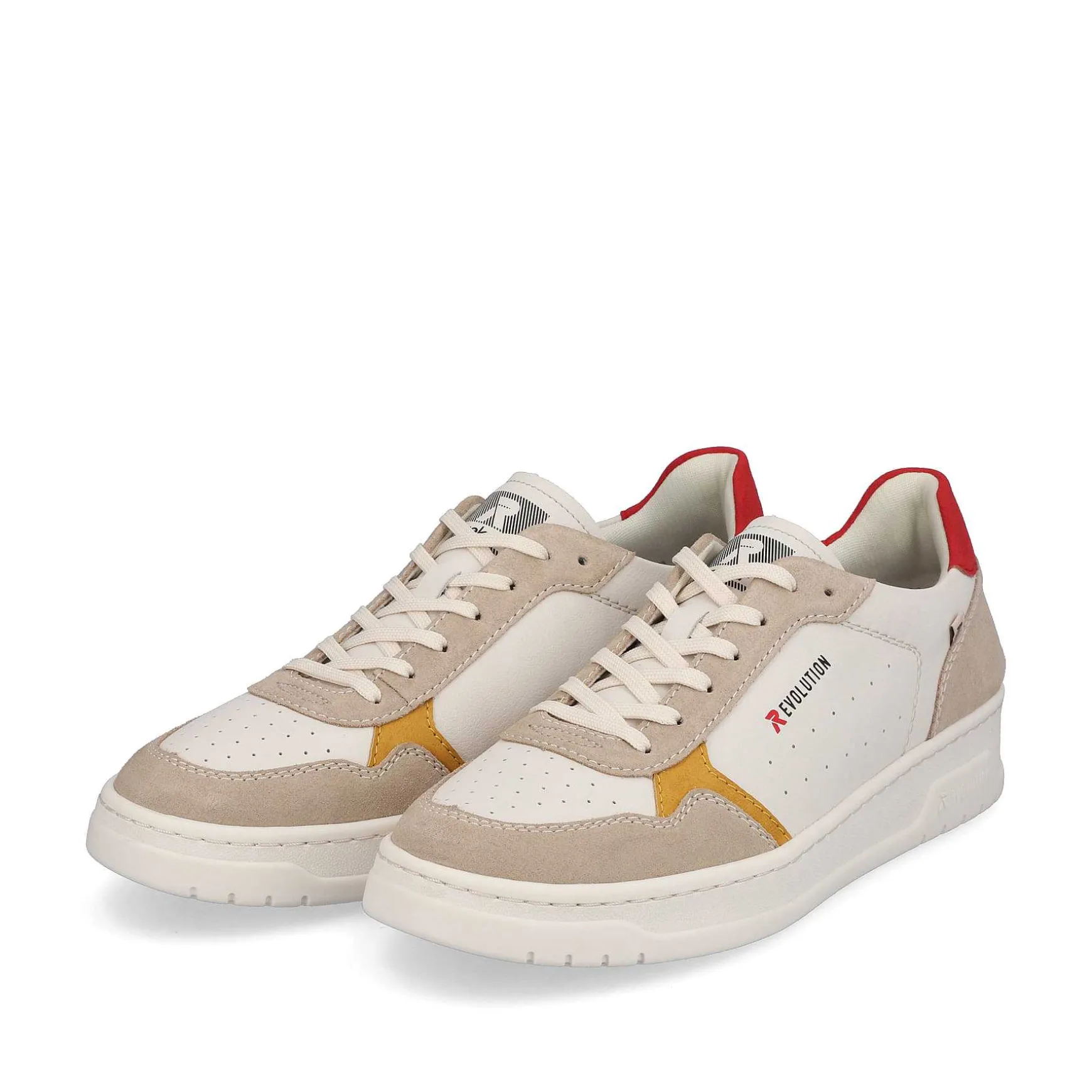 Rieker Men'S Low Sneaker Vanilla-White Clay-Beige