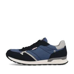 Rieker Men'S Low Sneakers Ocean Blue