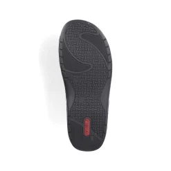 Rieker Men'S Mules Black Gray