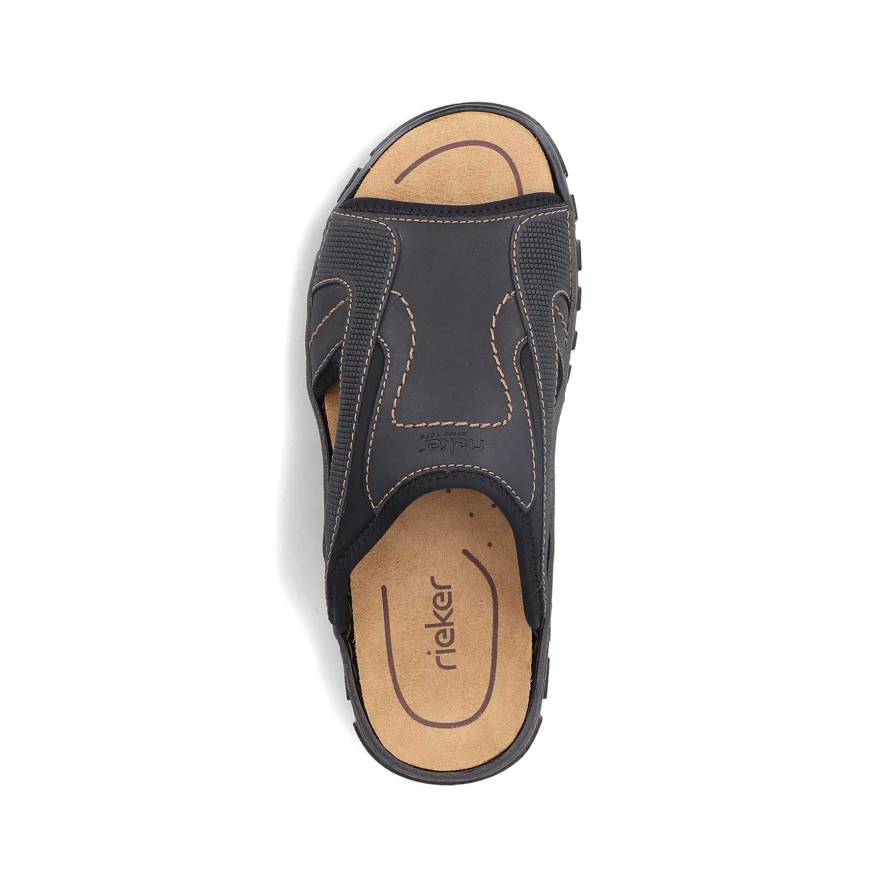 Rieker Men'S Mules Black Gray