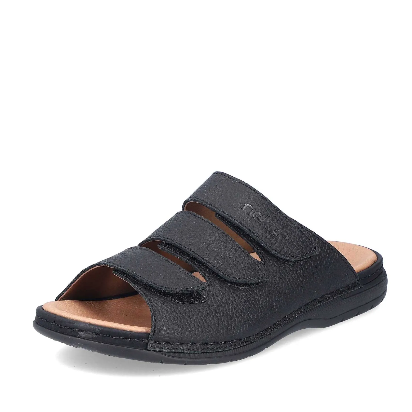 Rieker Men'S Mules Black Gray