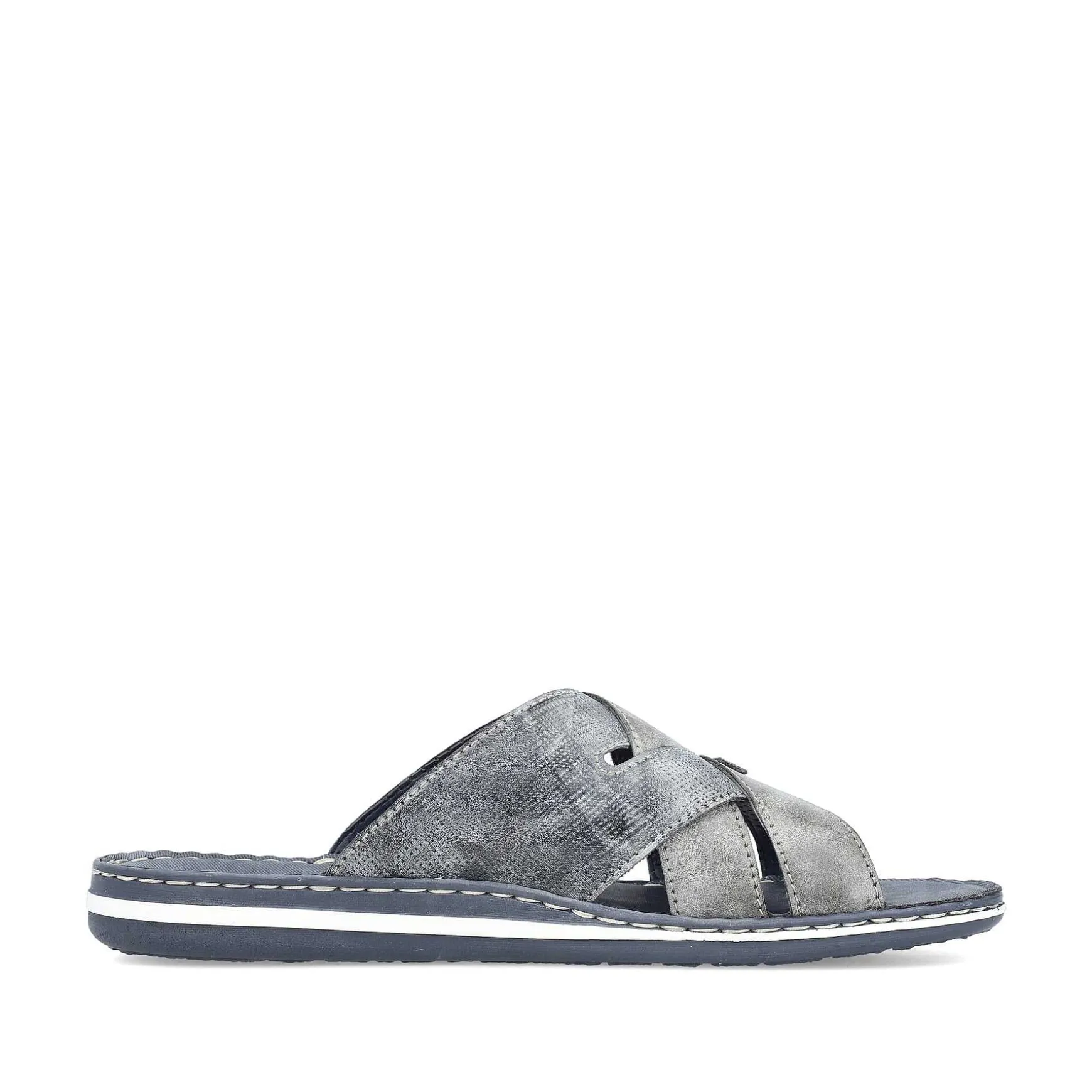 Rieker Men'S Mules Blue Gray