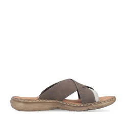 Rieker Men'S Mules Brown Gray