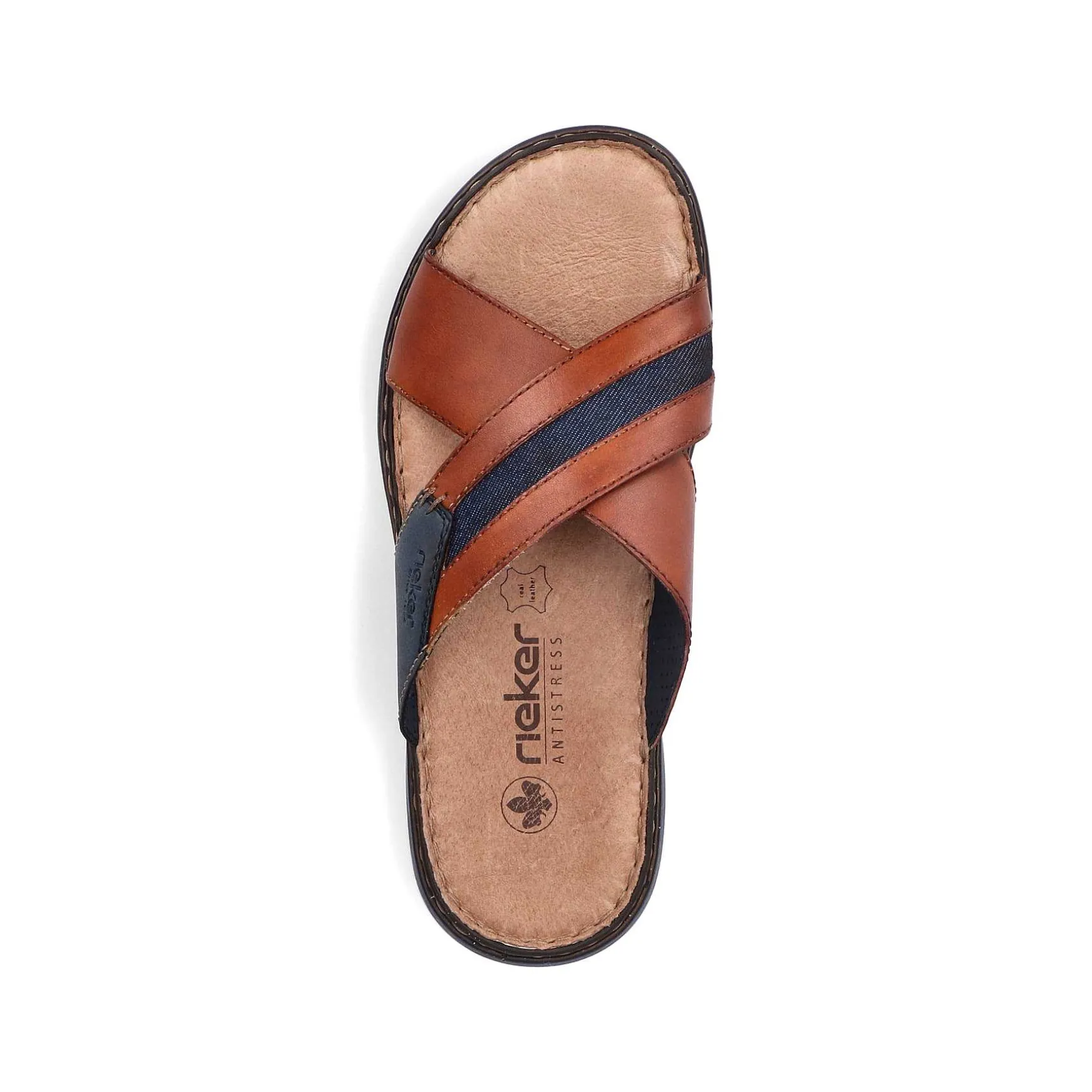 Rieker Men'S Mules Chestnut Brown