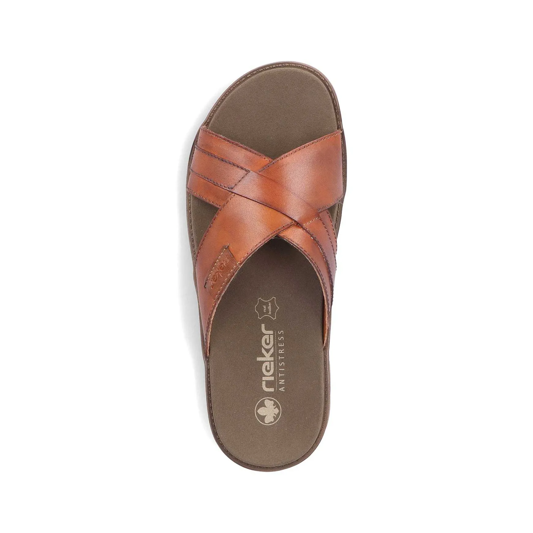 Rieker Men'S Mules Chestnut Brown