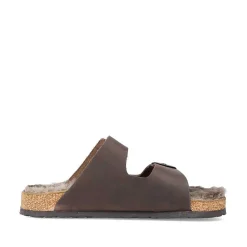 Rieker Men'S Mules Chestnut Brown