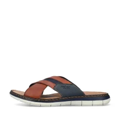 Rieker Men'S Mules Chestnut Brown