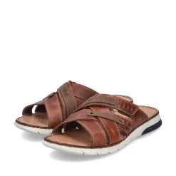 Rieker Men'S Mules Chestnut Brown