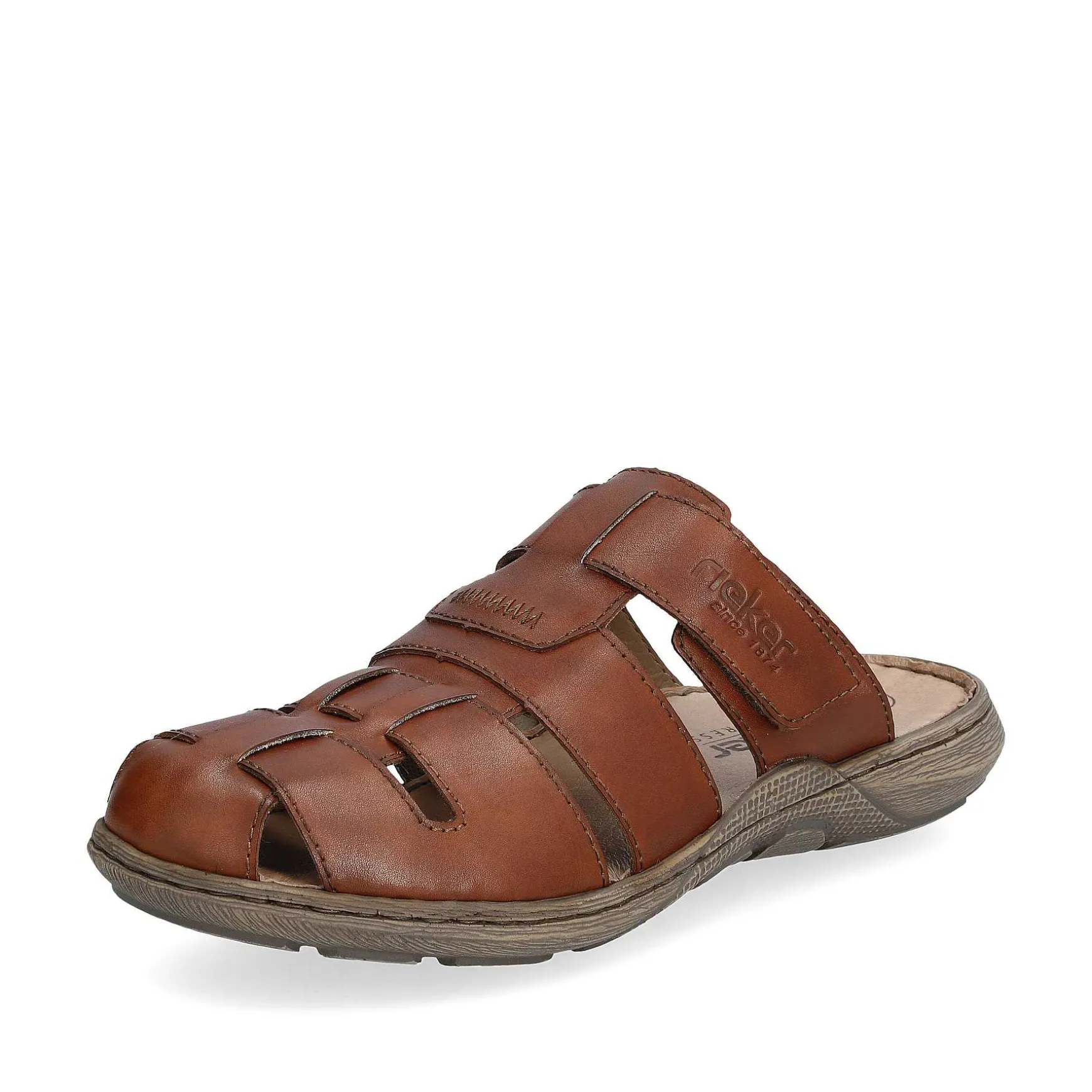 Rieker Men'S Mules Chestnut Brown
