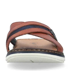 Rieker Men'S Mules Chestnut Brown