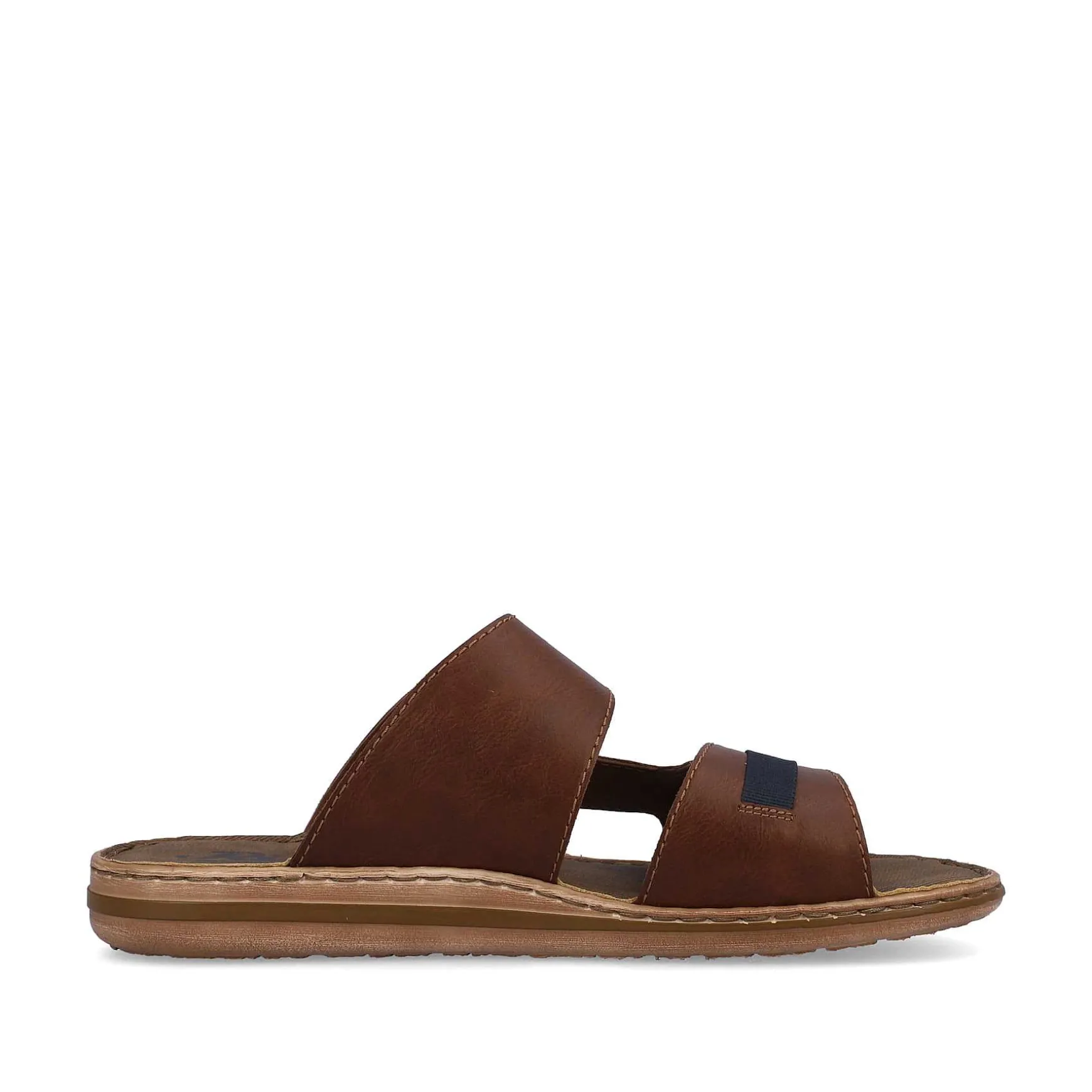 Rieker Men'S Mules Coffee Brown