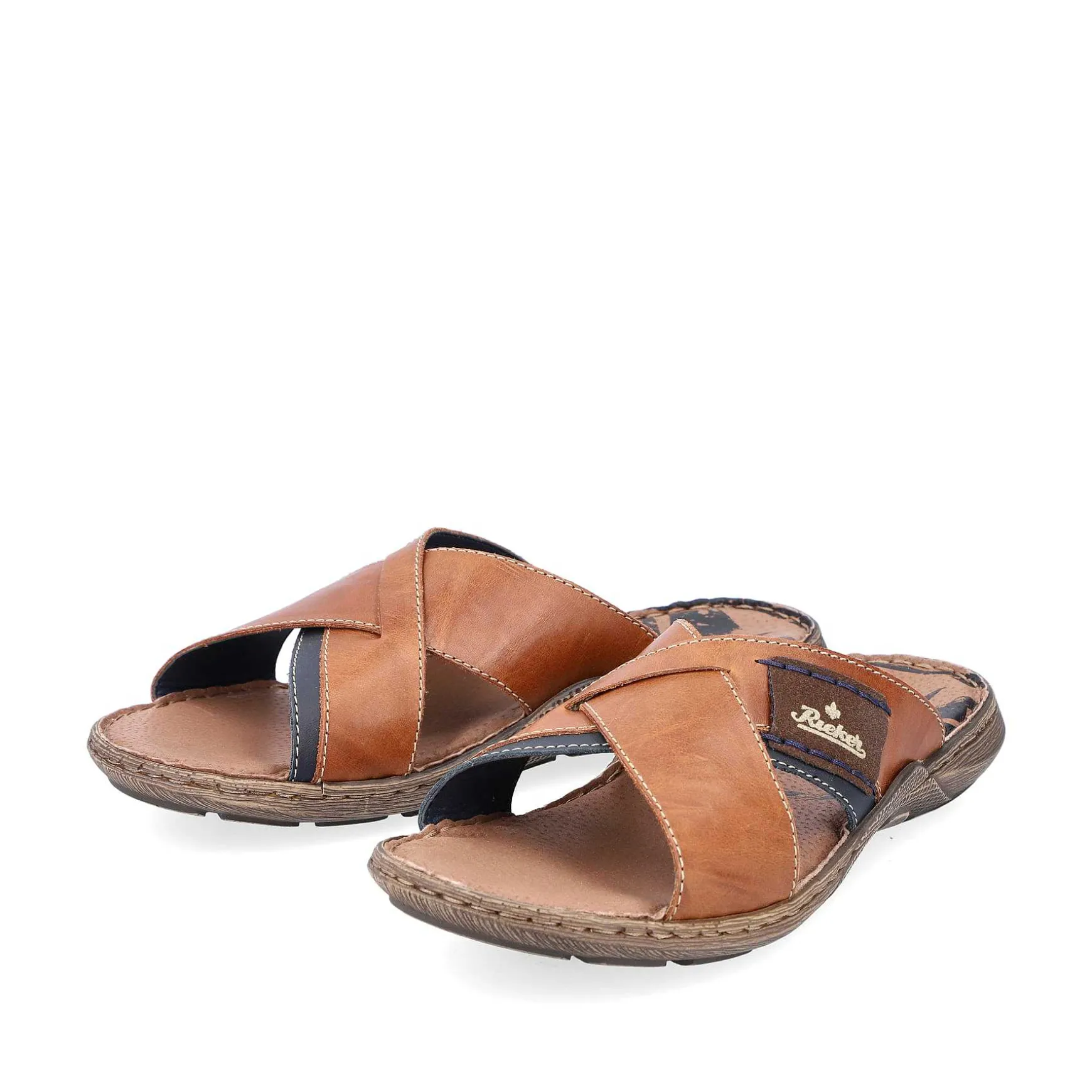 Rieker Men'S Mules Coffee Brown