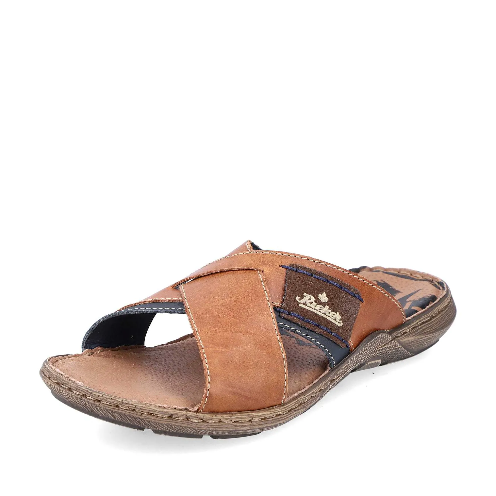 Rieker Men'S Mules Coffee Brown