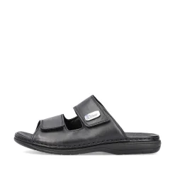 Rieker Men'S Mules Glossy Black