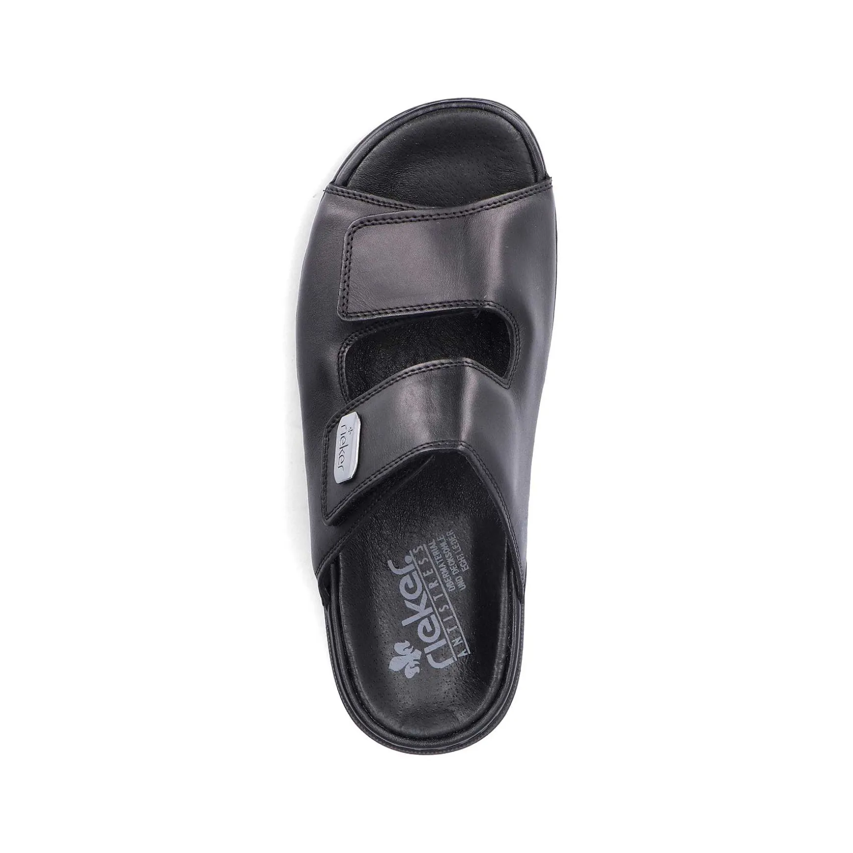 Rieker Men'S Mules Glossy Black
