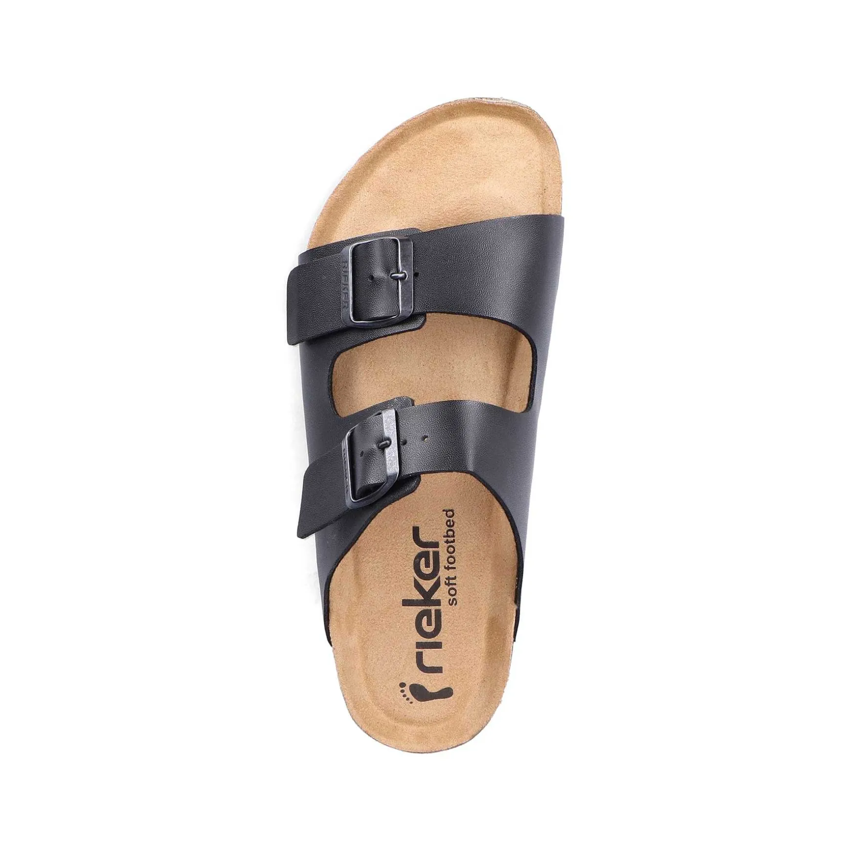 Rieker Men'S Mules Glossy Black