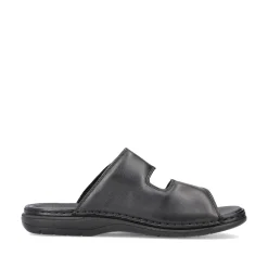 Rieker Men'S Mules Glossy Black