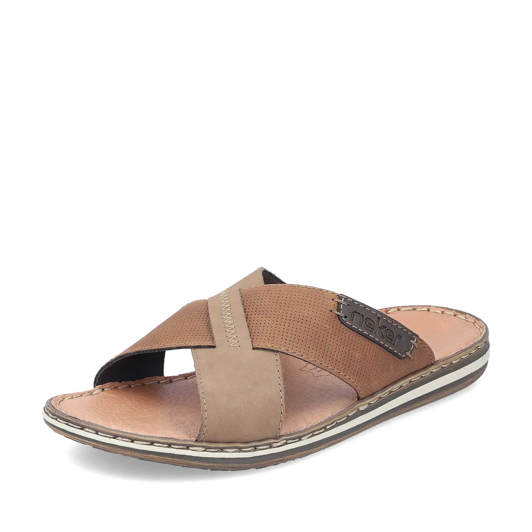 Rieker Men'S Mules Light Brown