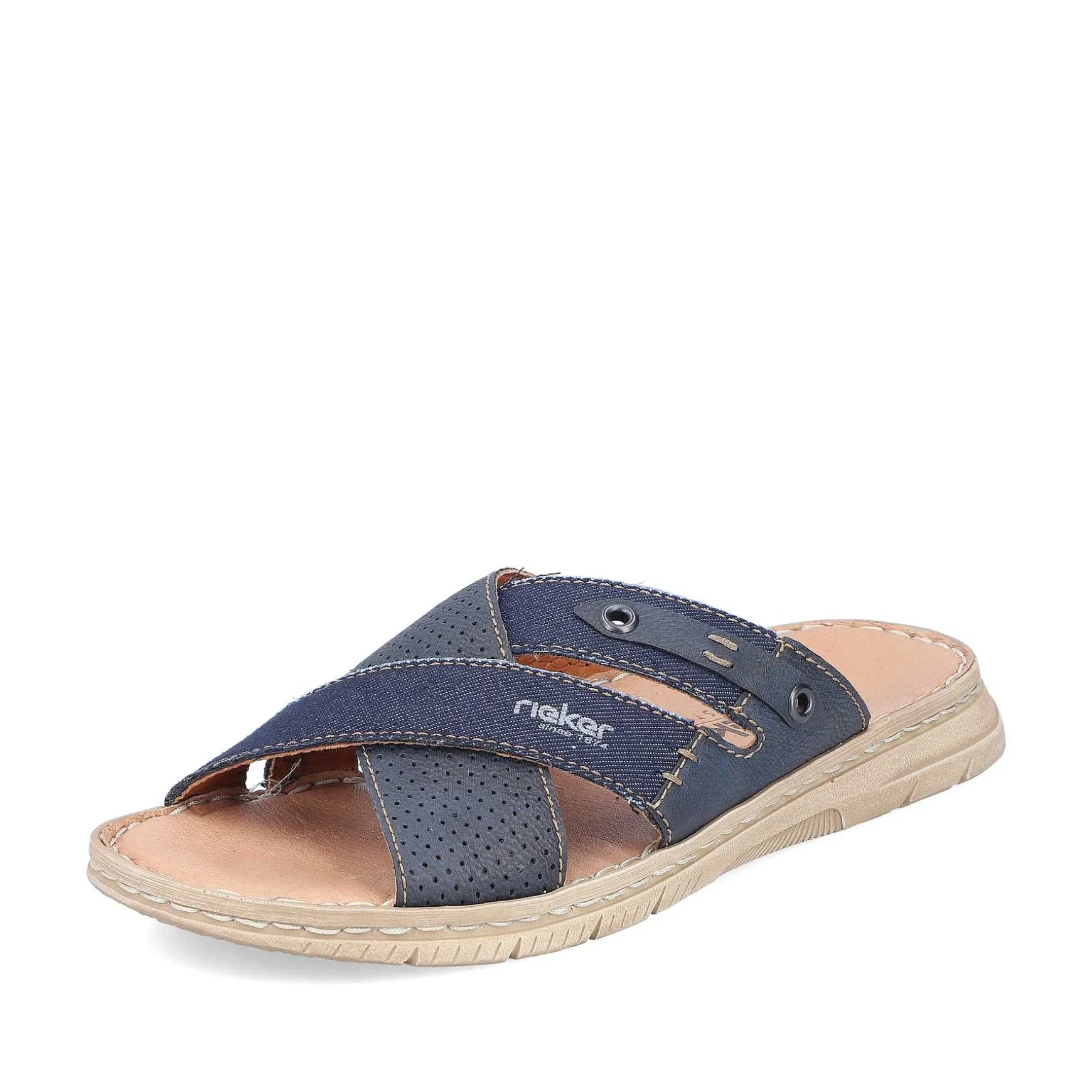 Rieker Men'S Mules Navy Blue