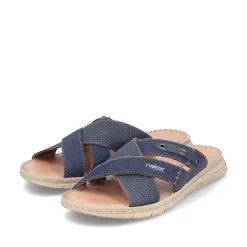 Rieker Men'S Mules Navy Blue