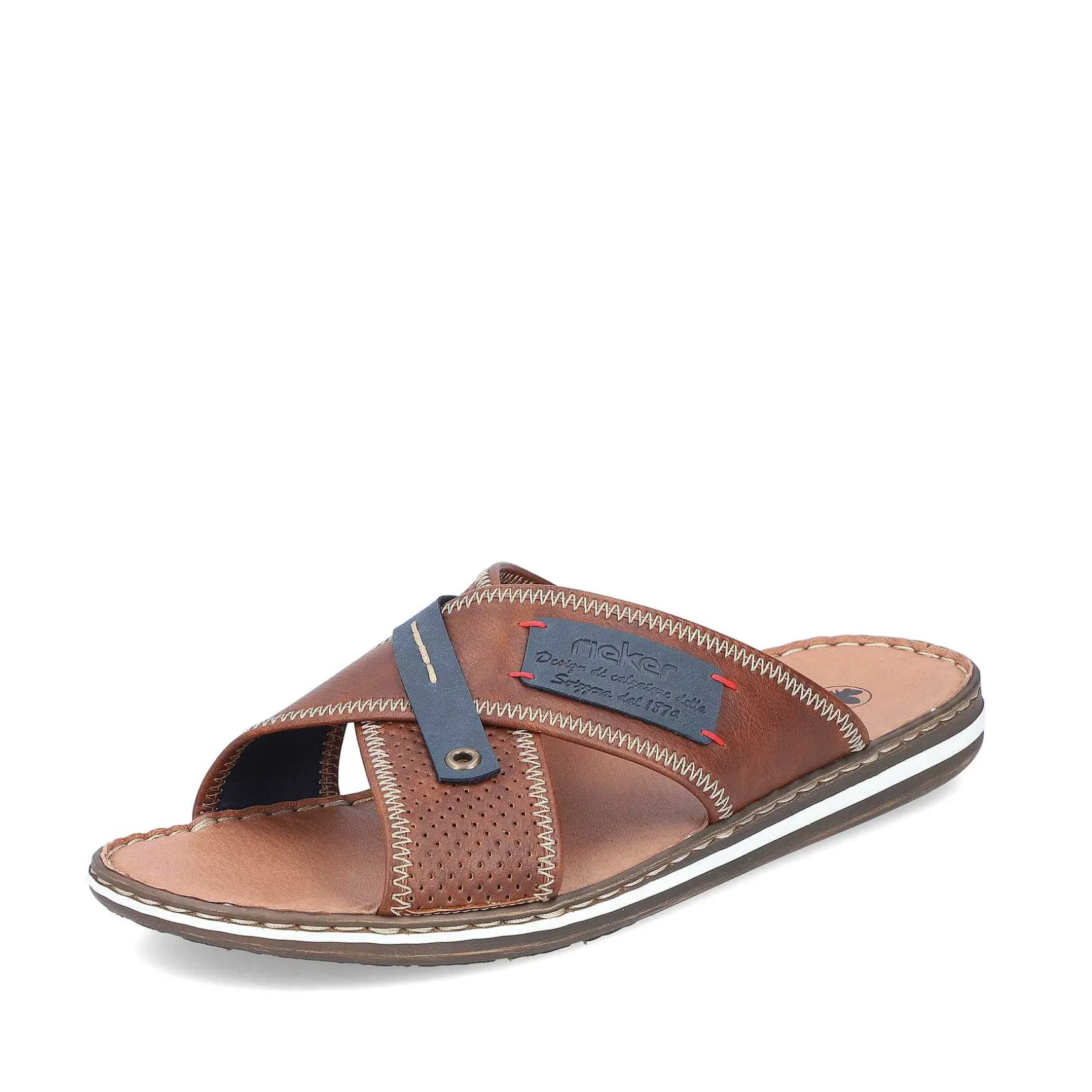 Rieker Men'S Mules Nougat Brown