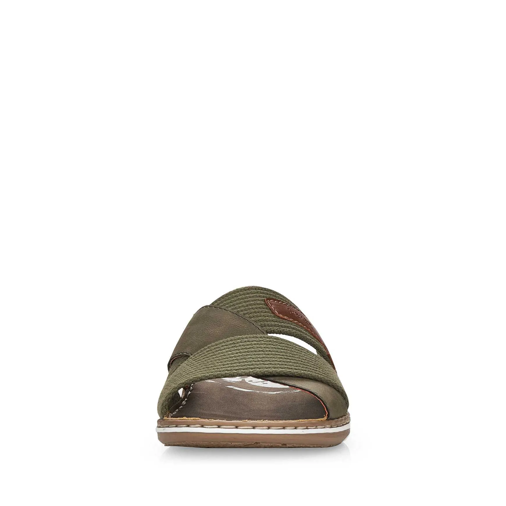 Rieker Men'S Mules Olive Green