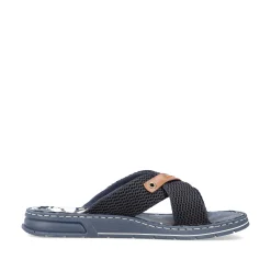 Rieker Men'S Mules Pacific Blue-Brown