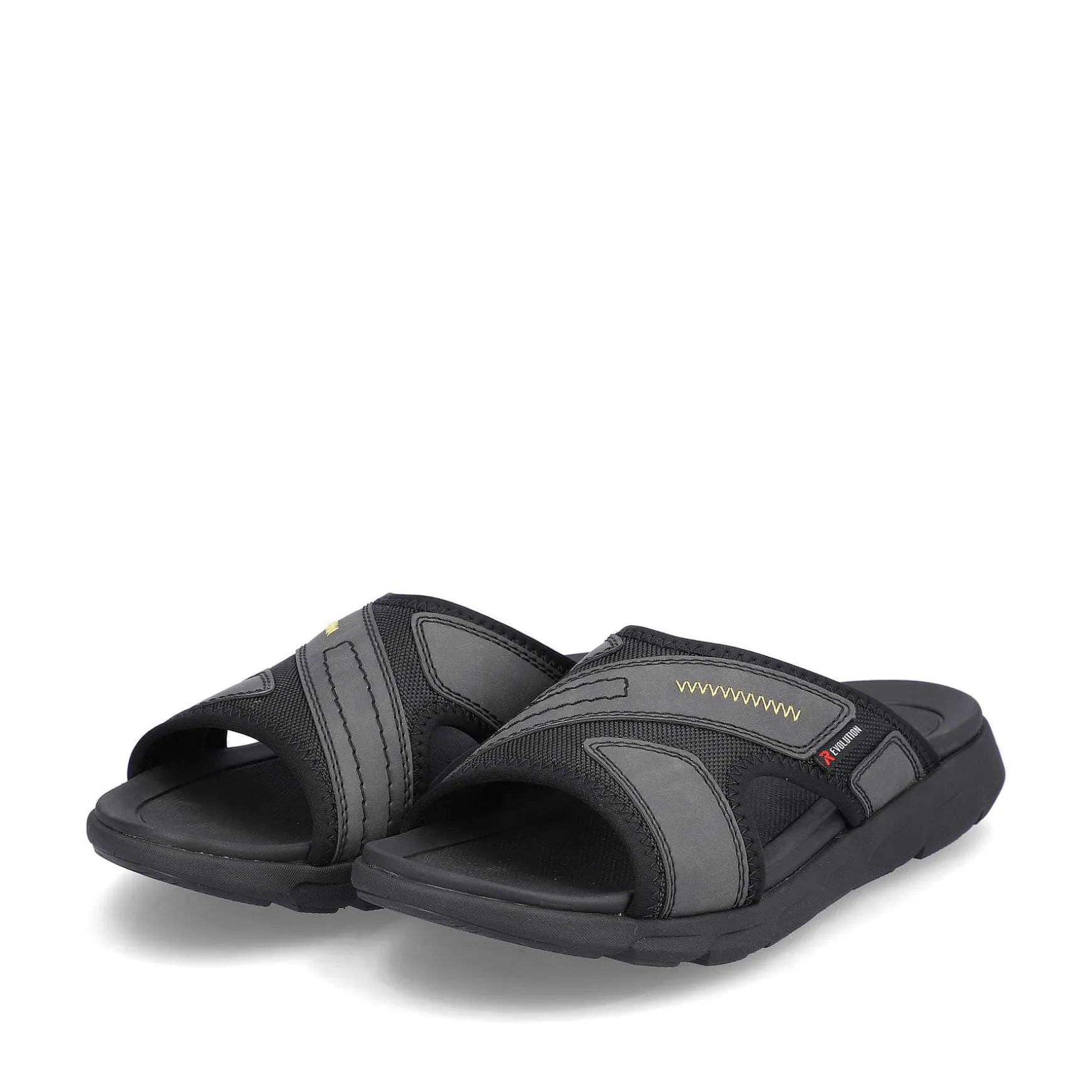 Rieker Men'S Mules Steel Black