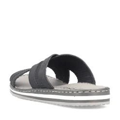 Rieker Men'S Mules Steel Black