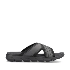Rieker Men'S Mules Steel Black
