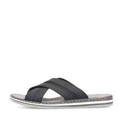 Rieker Men'S Mules Steel Black