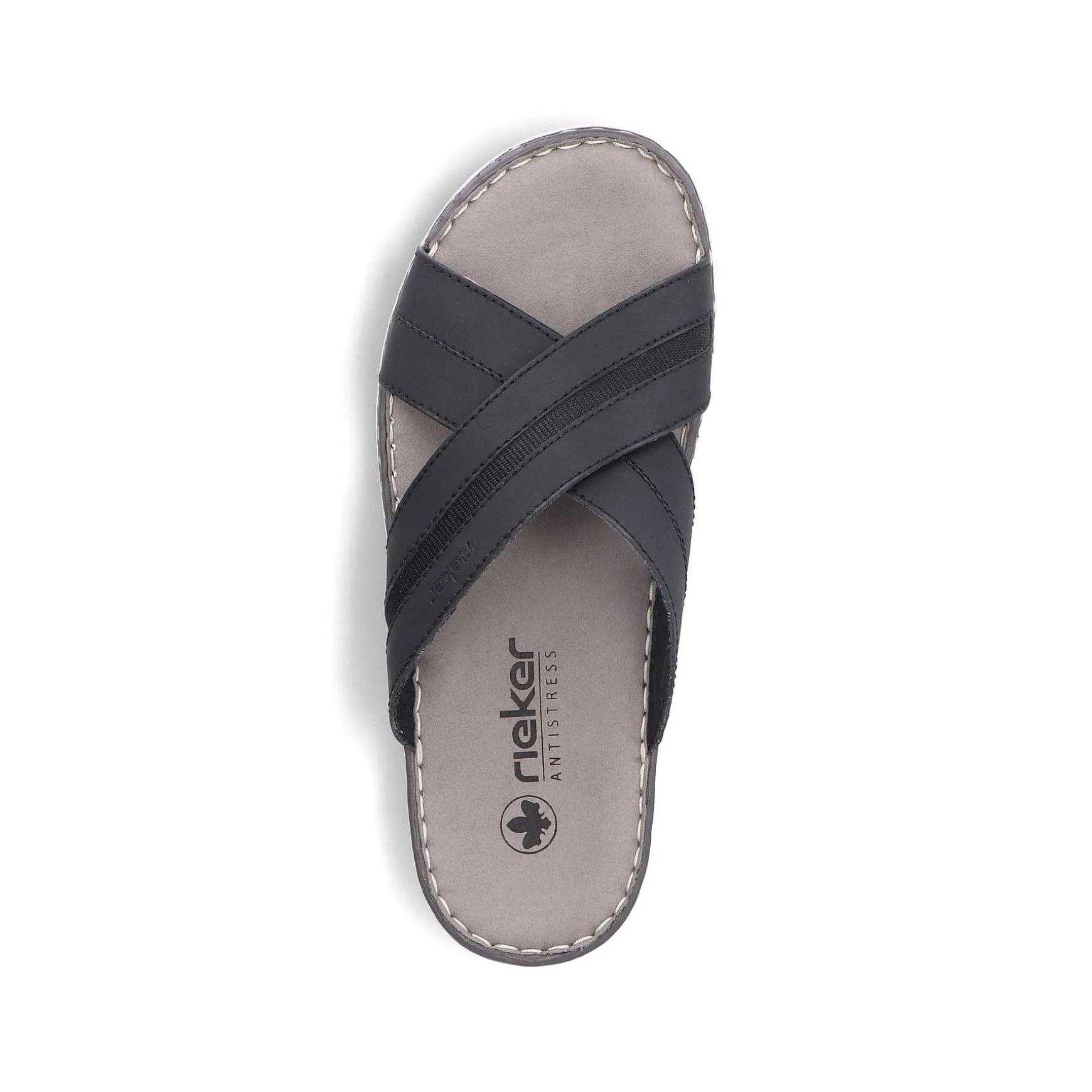 Rieker Men'S Mules Steel Black