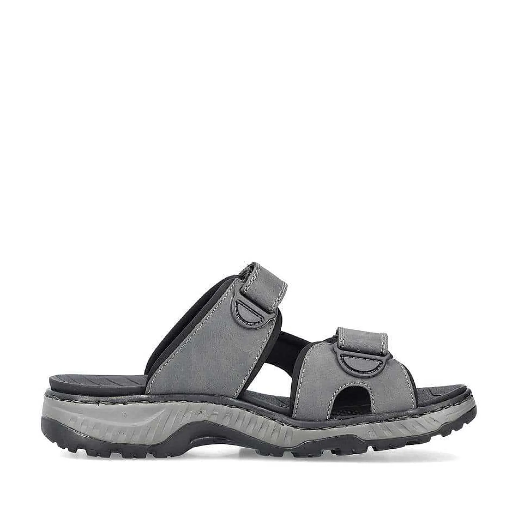 Rieker Men'S Mules Steel Gray