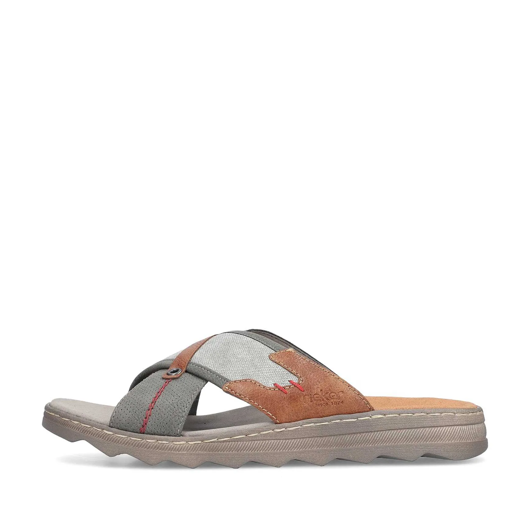 Rieker Men'S Mules Stone Gray
