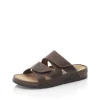 Rieker Men'S Mules Tobacco Brown
