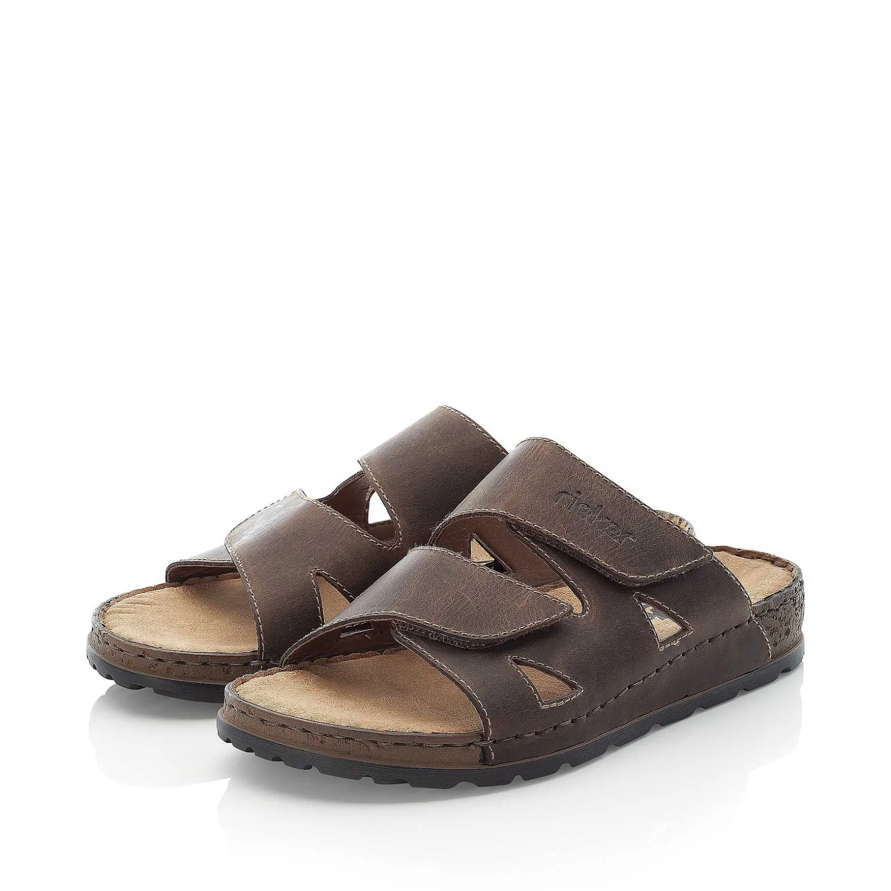 Rieker Men'S Mules Tobacco Brown