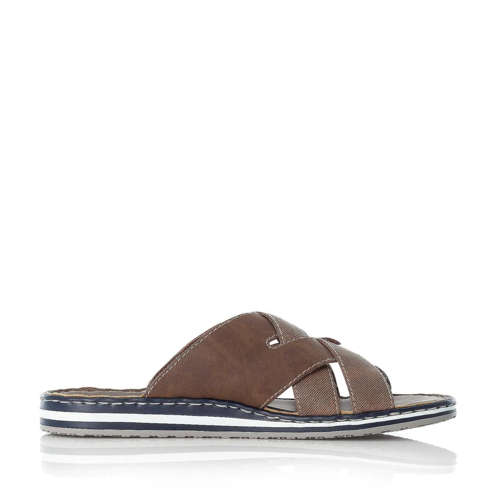 Rieker Men'S Mules Tobacco Brown