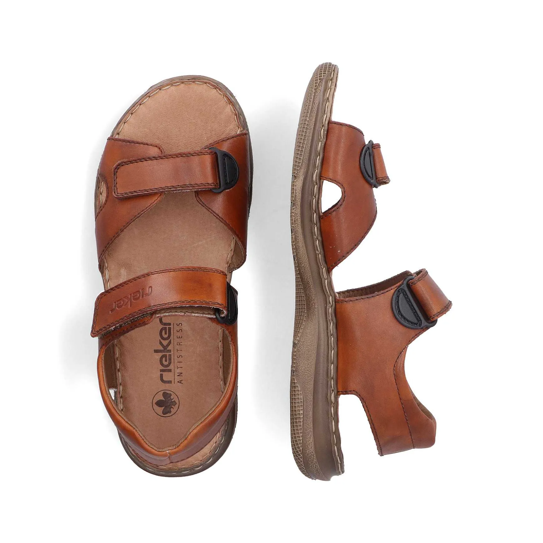 Rieker Men'S Sandals Nut Brown