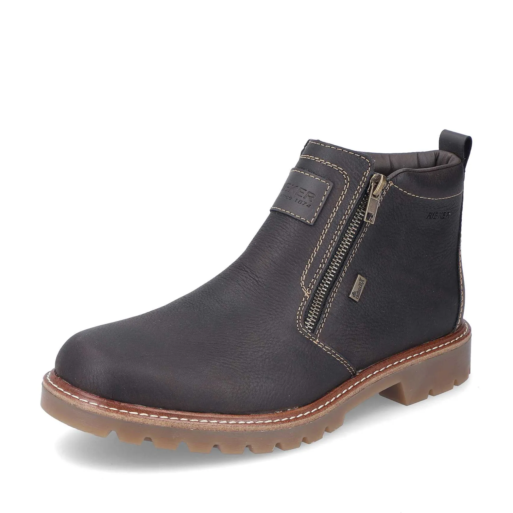 Rieker Men'S Short Boots Black Brown
