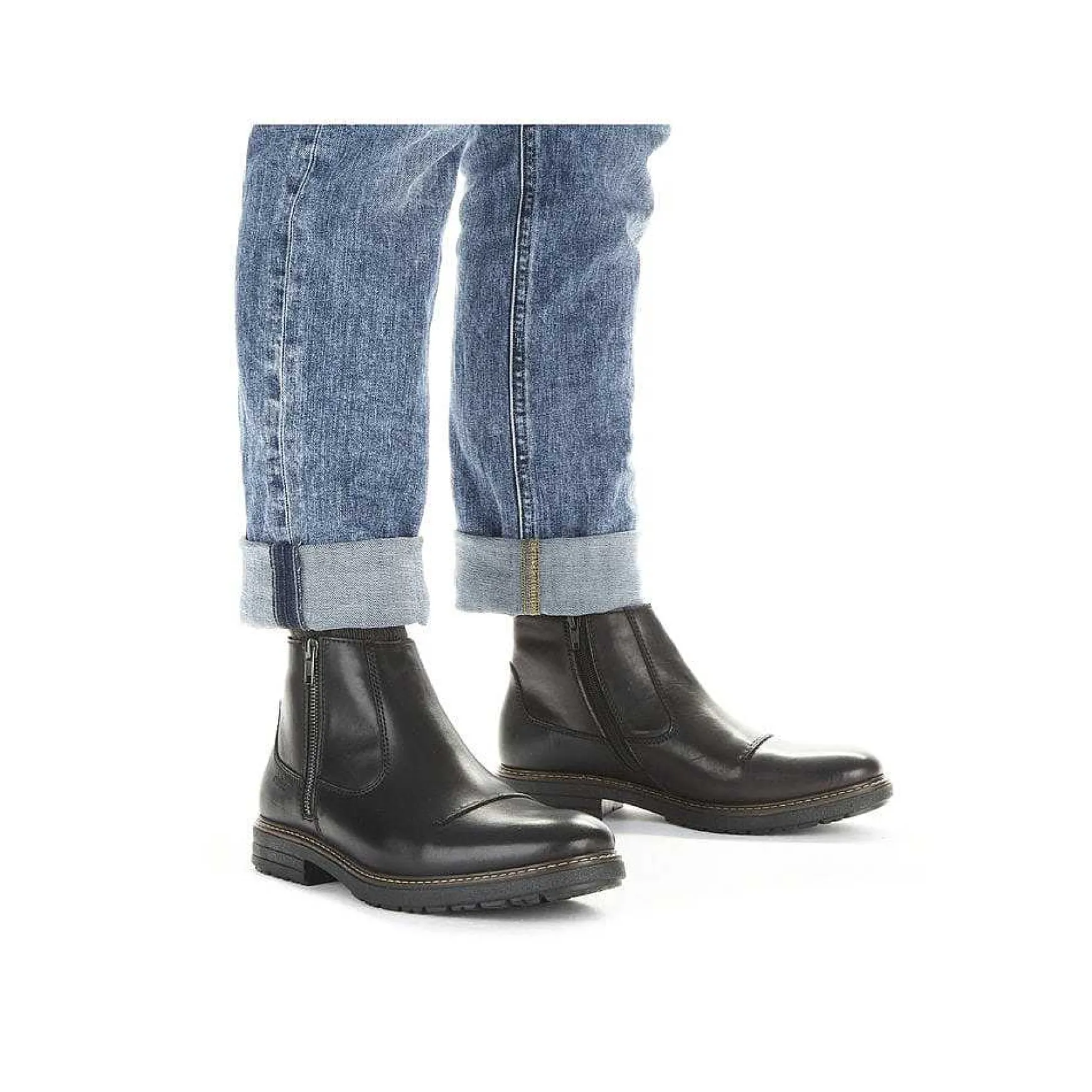 Rieker Men'S Short Boots Glossy Black