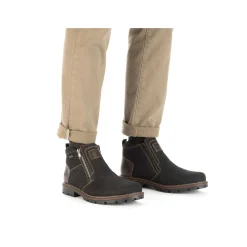 Rieker Men'S Short Boots Graphite Black