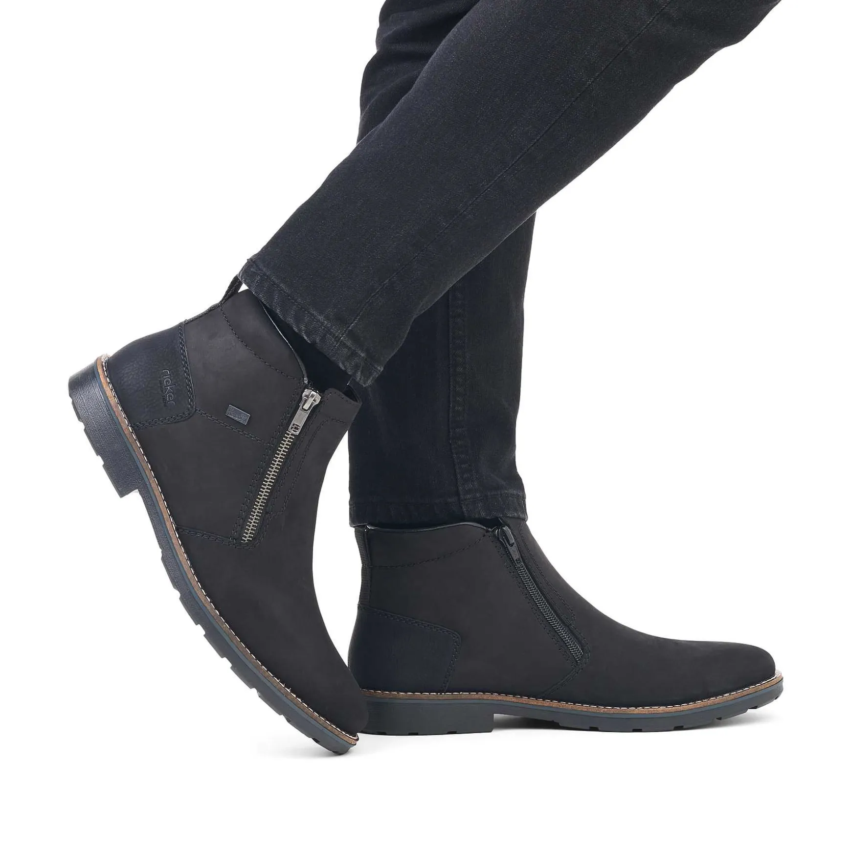 Rieker Men'S Short Boots Midnight Black